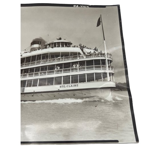 SS Ste Clair Paddle Wheel Boat Photo 10" x 8" Michigan Views Collection Detroit - Picture 2 of 6